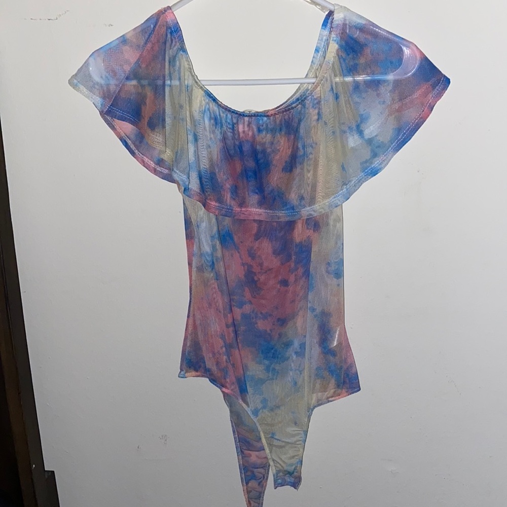 one piece can be worn as lingerie or a body suit- see through